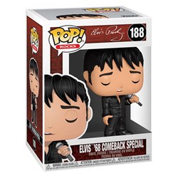 Funko Pop Rocks 188 Elvis Presley Elvis '68 Comeback Special 011604 - фото 6549