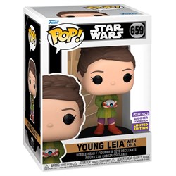 Funko Pop 659 Bobble Star Wars Obi-Wan Kenobi Young Leia with Lola SDCC23 (Exc) 130905 - фото 7922