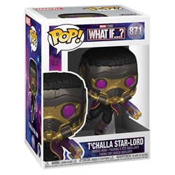 Funko Pop 871 Bobble Marvel What If T'Challa Star-Lord 300329 - фото 8317